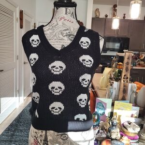 No Boundaries Black and White Women's Sweater